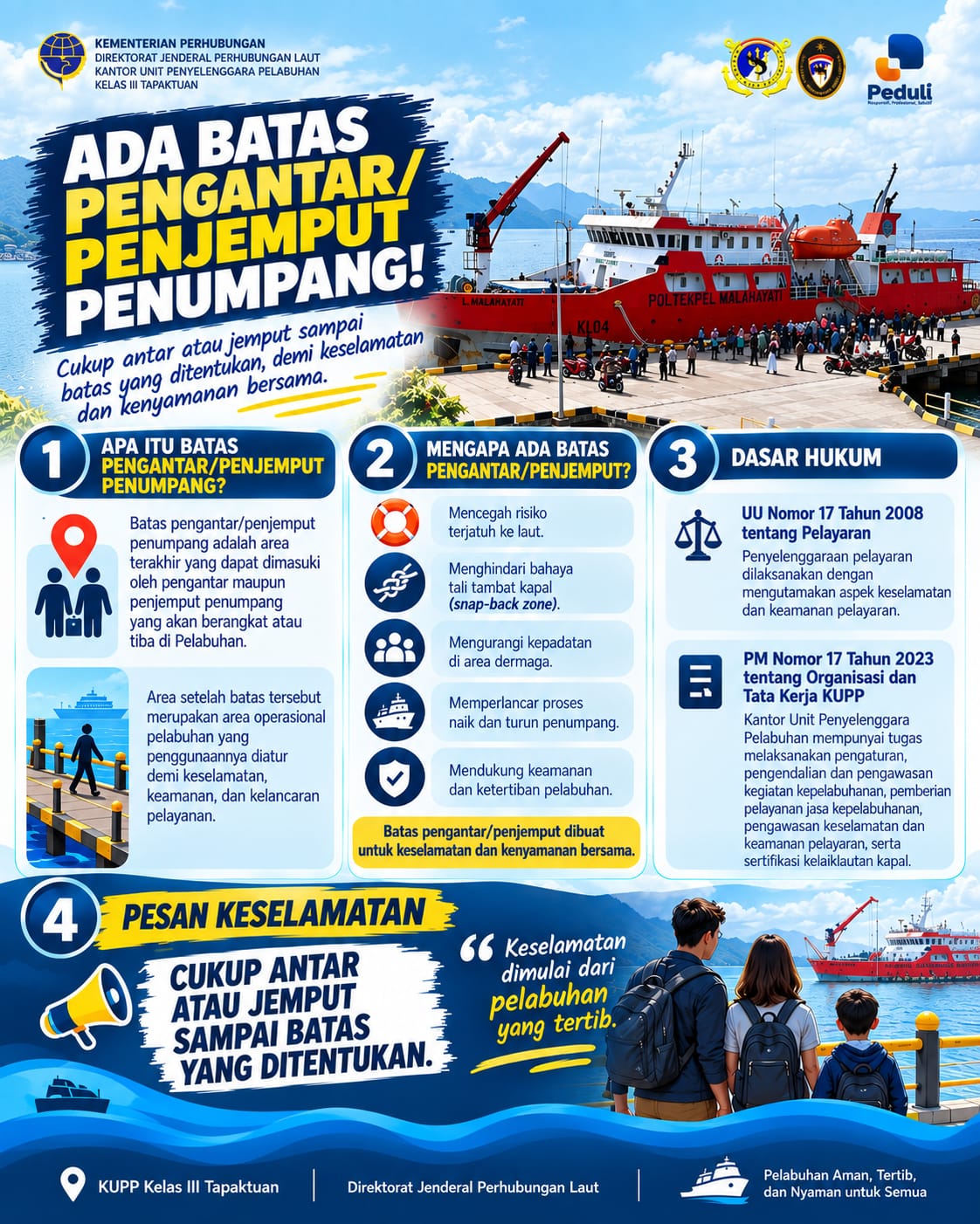 Ada Batas Pengantar / Penjemput Penumpang !